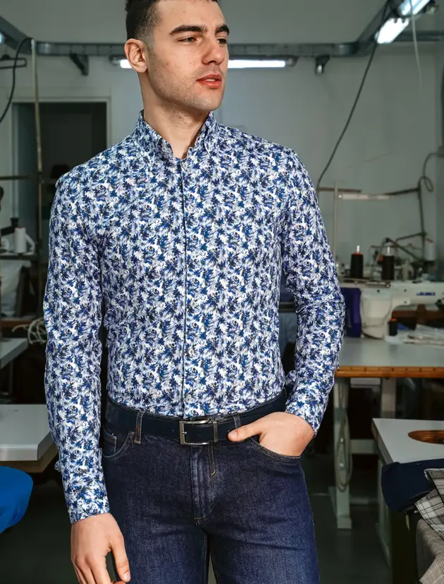 Camicia Slim Fantasia Floreale
